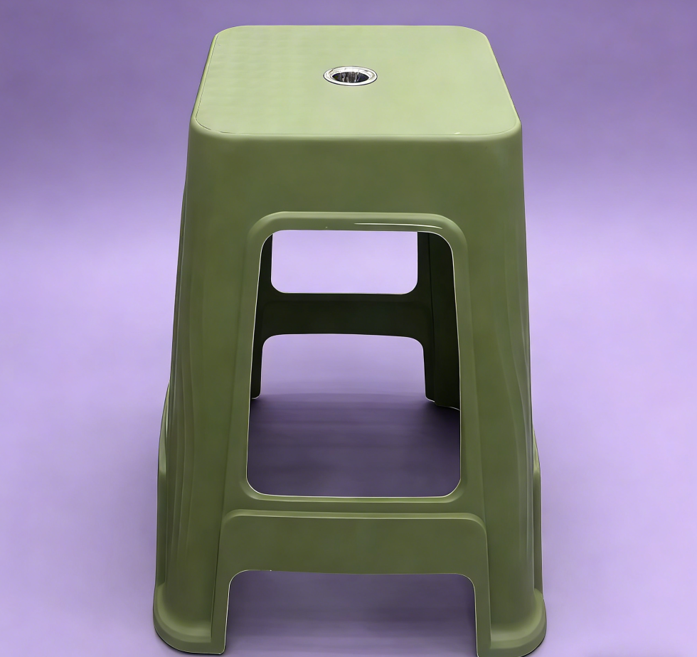 Simple household thickened high plastic stool, fashionable living room dining table, plastic anti-slip stool, minimalist meeting stool, high stool Item Picture