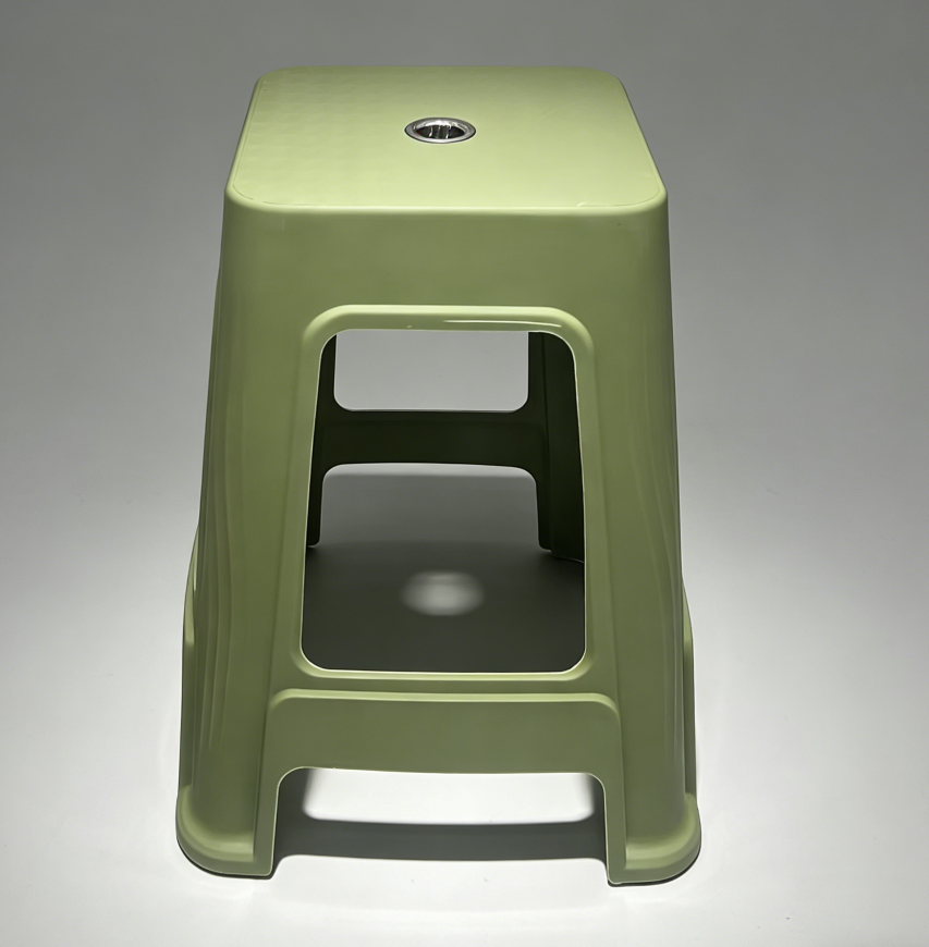 Simple household thickened high plastic stool, fashionable living room dining table, plastic anti-slip stool, minimalist meeting stool, high stool Application Scenario