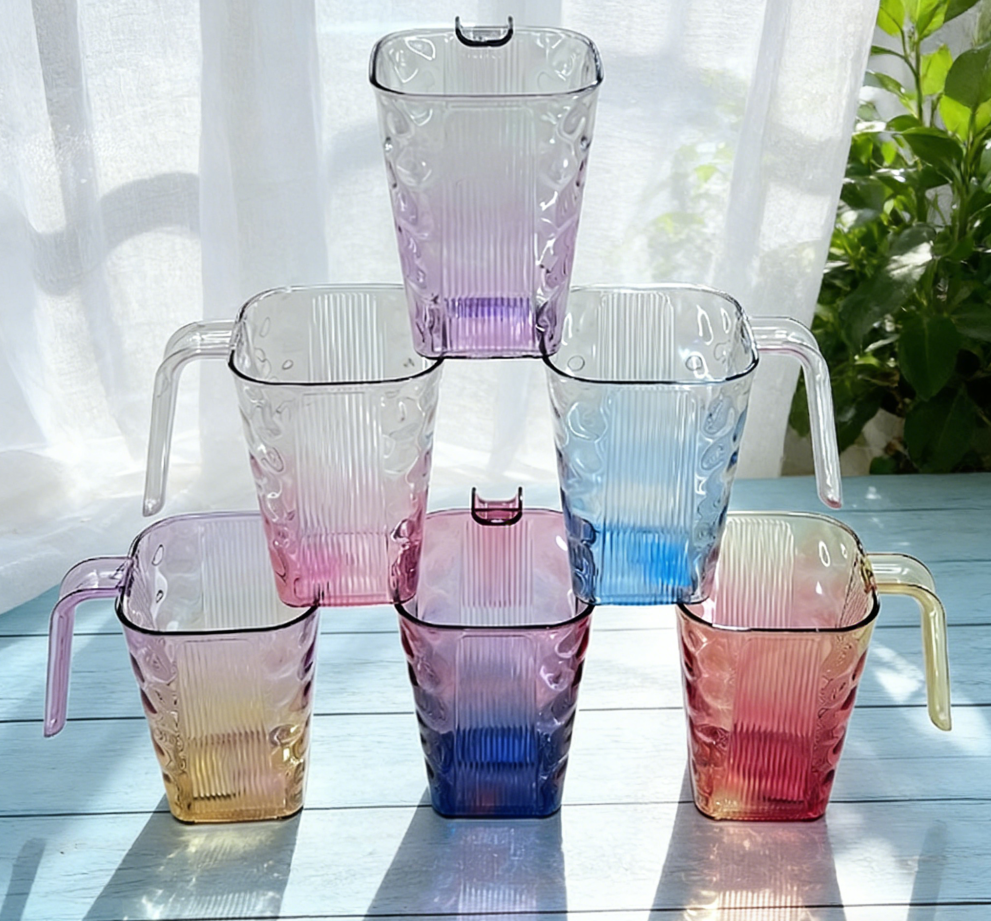 Household mouthwash cups, Nordic ins-style simple and light luxury couple washbasin cups, brushing cups, toothbrush cylinder cup sets, colorful transparent water cups, mouthwash and drinking cups for wholesale