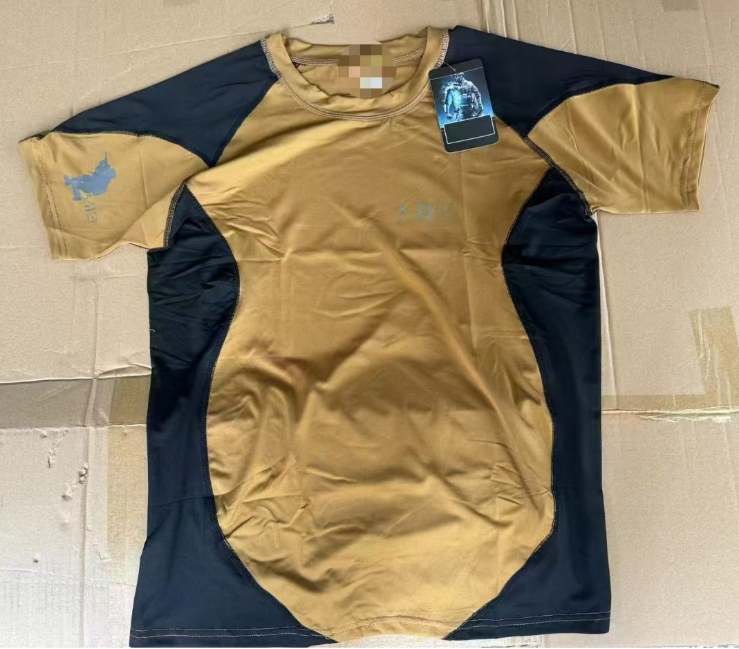 5.l1 Quick-drying elastic T-shirt Outdoor Sports Running Training Short-sleeved round-neck T-shirt for male military enthusiasts outdoor tactical T-shirt Specification image