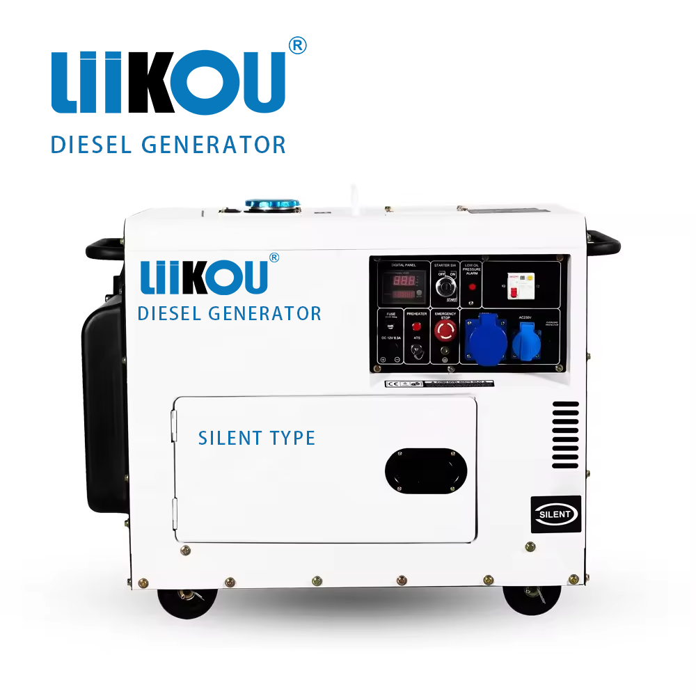 LIIKOU5KW/6KW/7KW/8KW油发电机发电机组高效稳定发电适用多场景单相220V三相380V