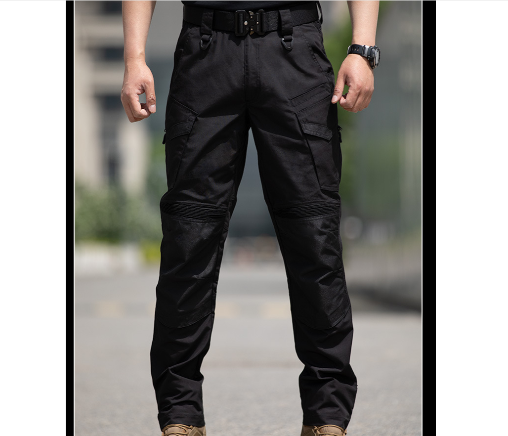 New Spring and Autumn Men's sports Attacker tactical long pants, straight-leg outdoor training windbreakers, waterproof and wear-resistant military enthusiast workwear pants Specification image