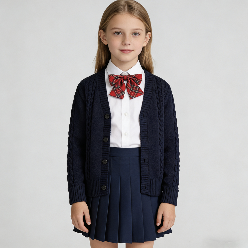 2026新款女童半身裙防走光百褶裙韩版百搭学院风短裙小学生校服演出啦啦队服支持定制加工跨境电商亚马逊稀音儿童裙女童欧美详情图17