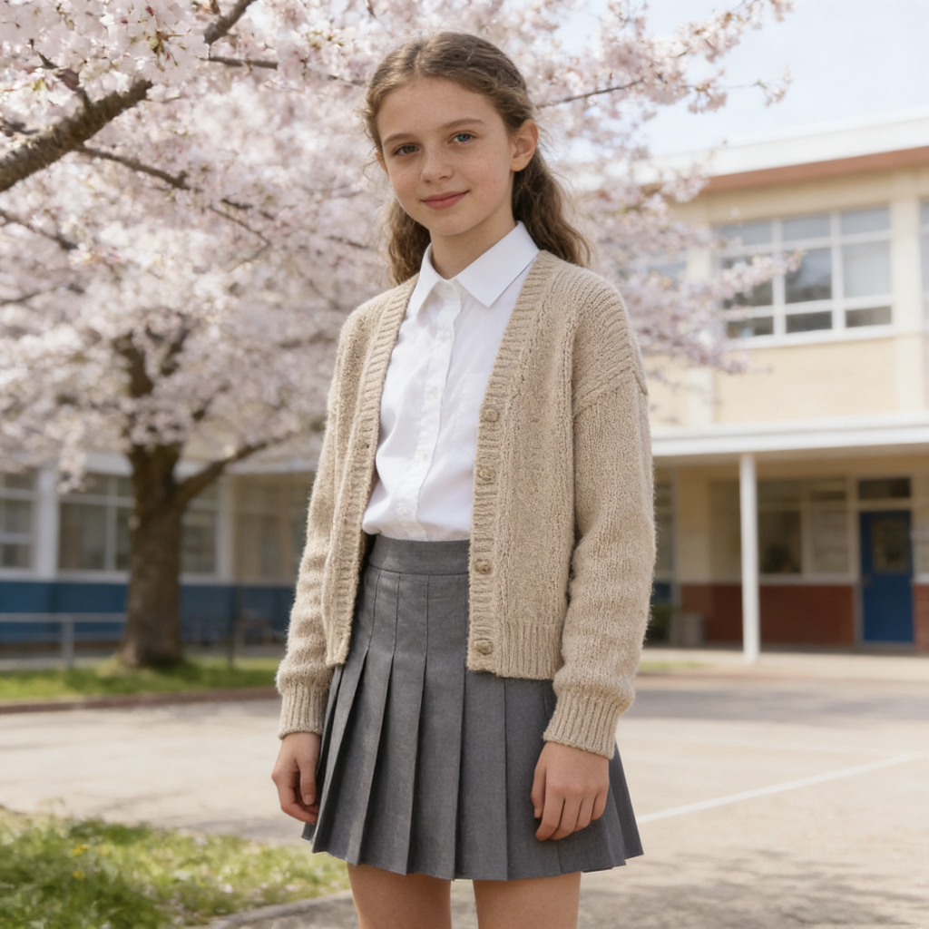 2026新款女童半身裙防走光百褶裙韩版百搭学院风短裙小学生校服演出啦啦队服支持定制加工跨境电商亚马逊稀音儿童裙女童欧美详情图15