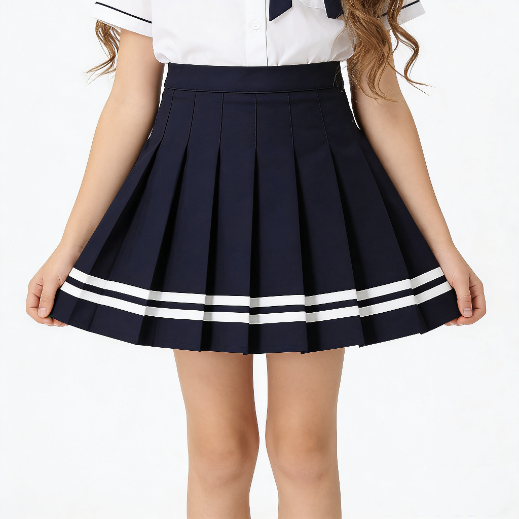 2026新款女童半身裙防走光百褶裙百搭学院风短裙小学生校服节日舞台演出服支持定制加工跨境电商爆款亚马逊稀音儿童裙女童欧美详情图19