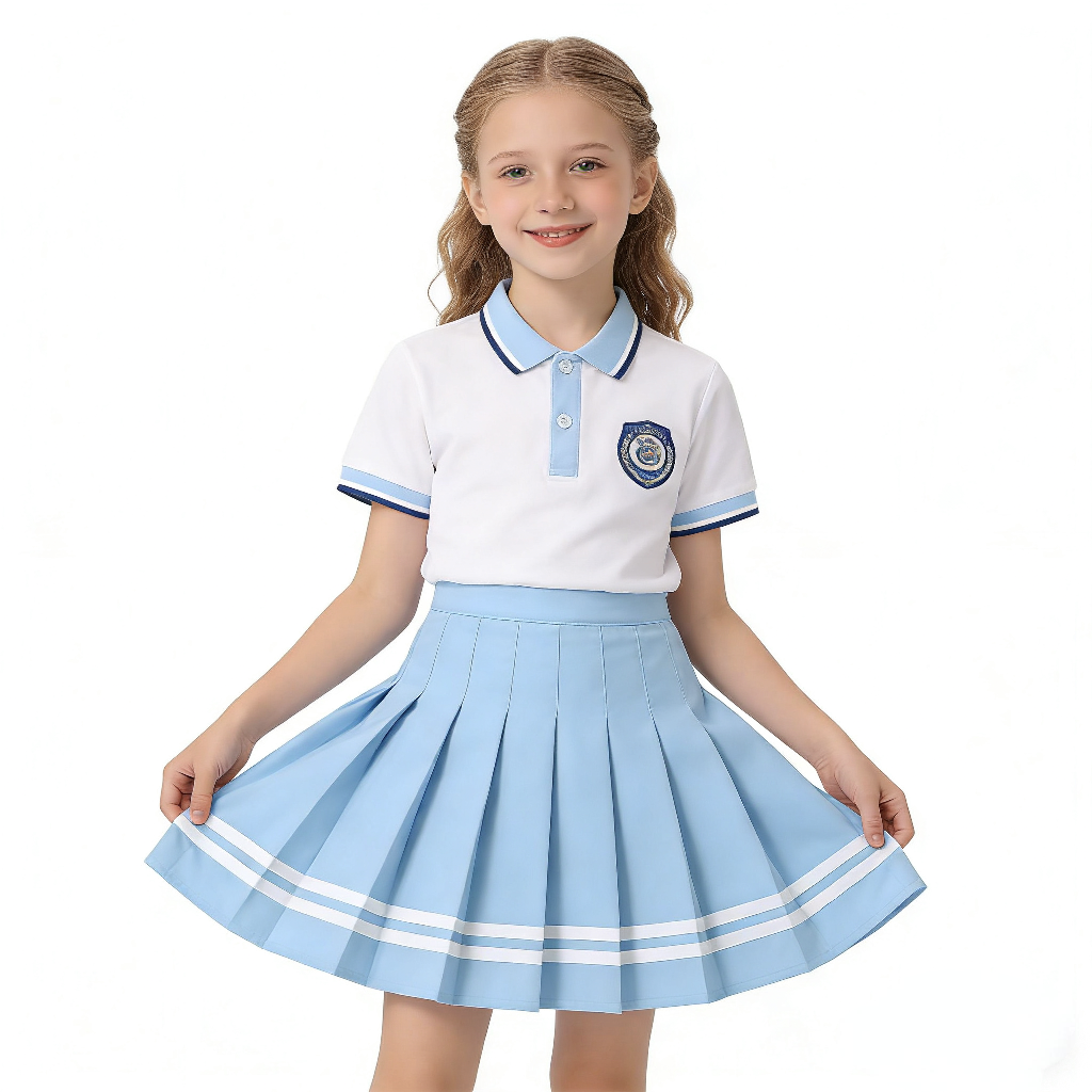 2026新款女童半身裙防走光百褶裙百搭学院风短裙小学生校服节日舞台演出服支持定制加工跨境电商爆款亚马逊稀音儿童裙女童欧美