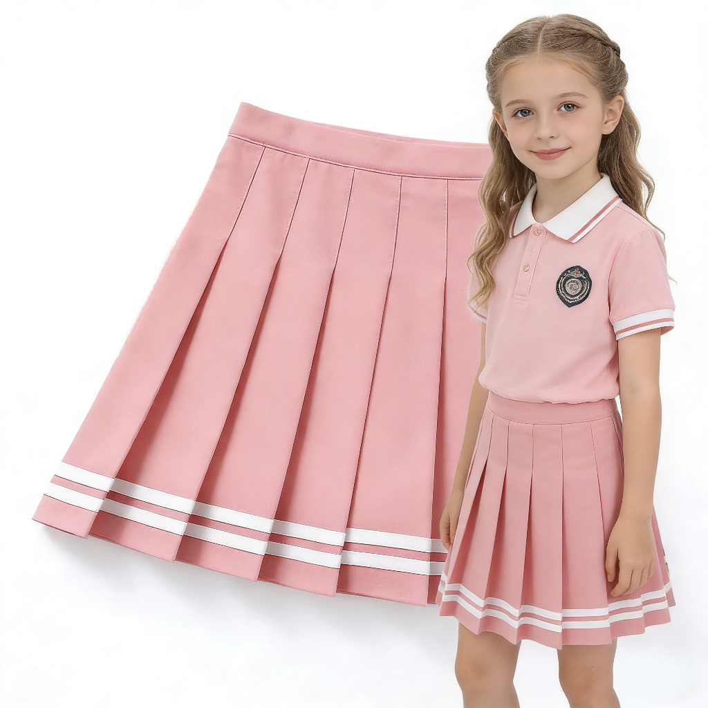 2026新款女童半身裙防走光百褶裙百搭学院风短裙小学生校服节日舞台演出服支持定制加工跨境电商爆款亚马逊稀音儿童裙女童欧美详情图17
