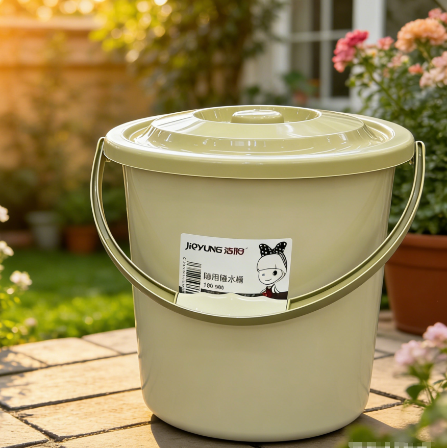 Portable plastic buckets, multi-purpose water buckets, picnic water buckets, plastic buckets in various sizes to choose from, covered water buckets, drinking water buckets wholesale