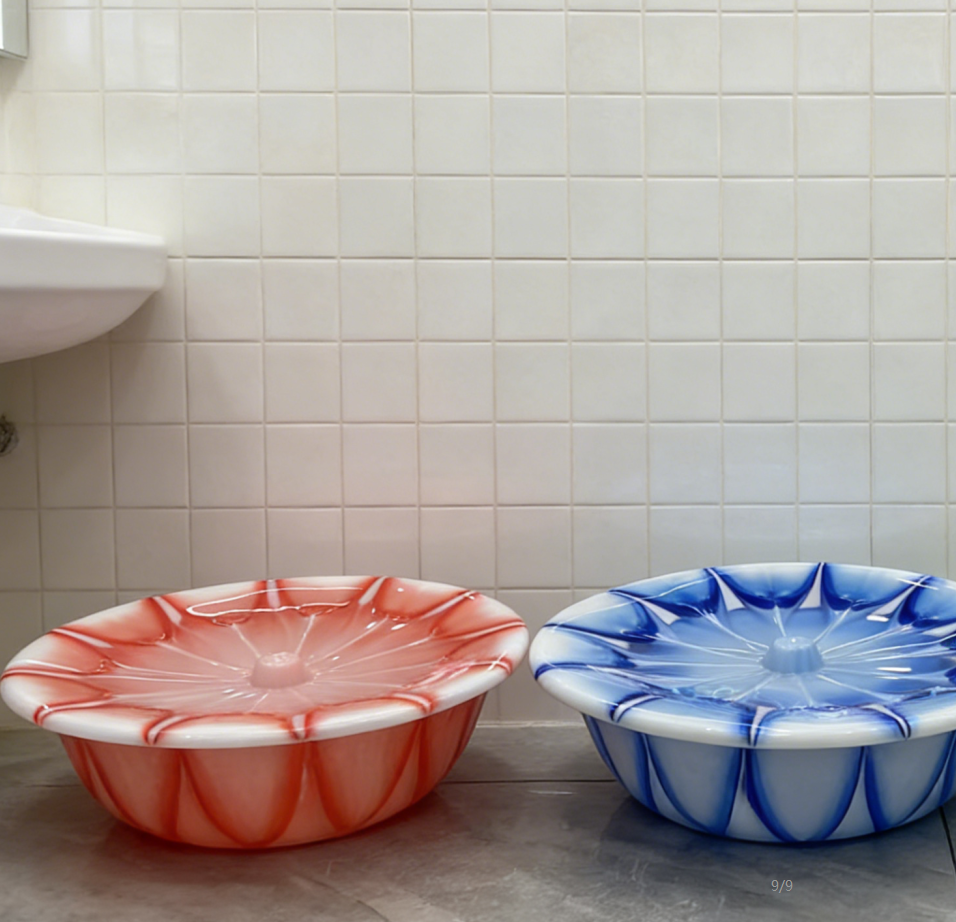 Large, super thick and durable plastic washbasin for home use, student dormitory and home, extra-thick anti-drop washbasin with cover Item Picture