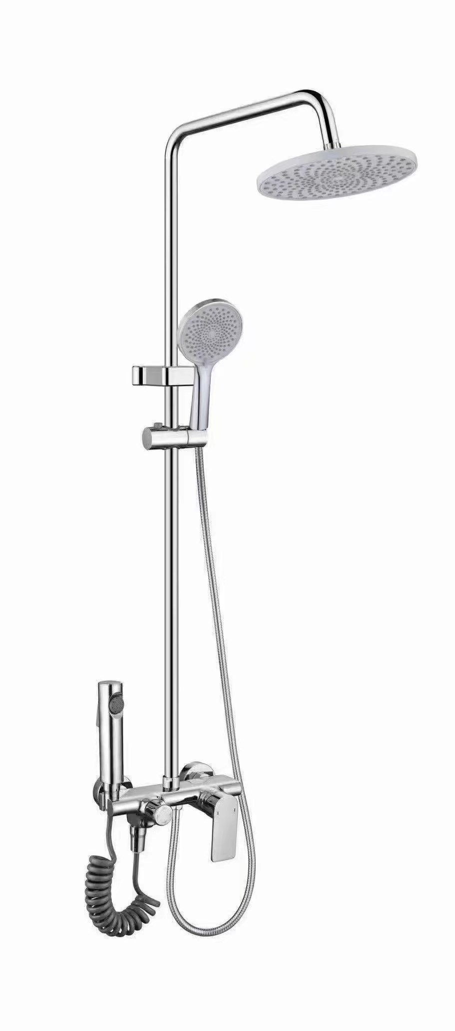 Holy Space Aluminum Shower Head Set, Home bathing four-speed shower head, Hotel pressurized shower head
