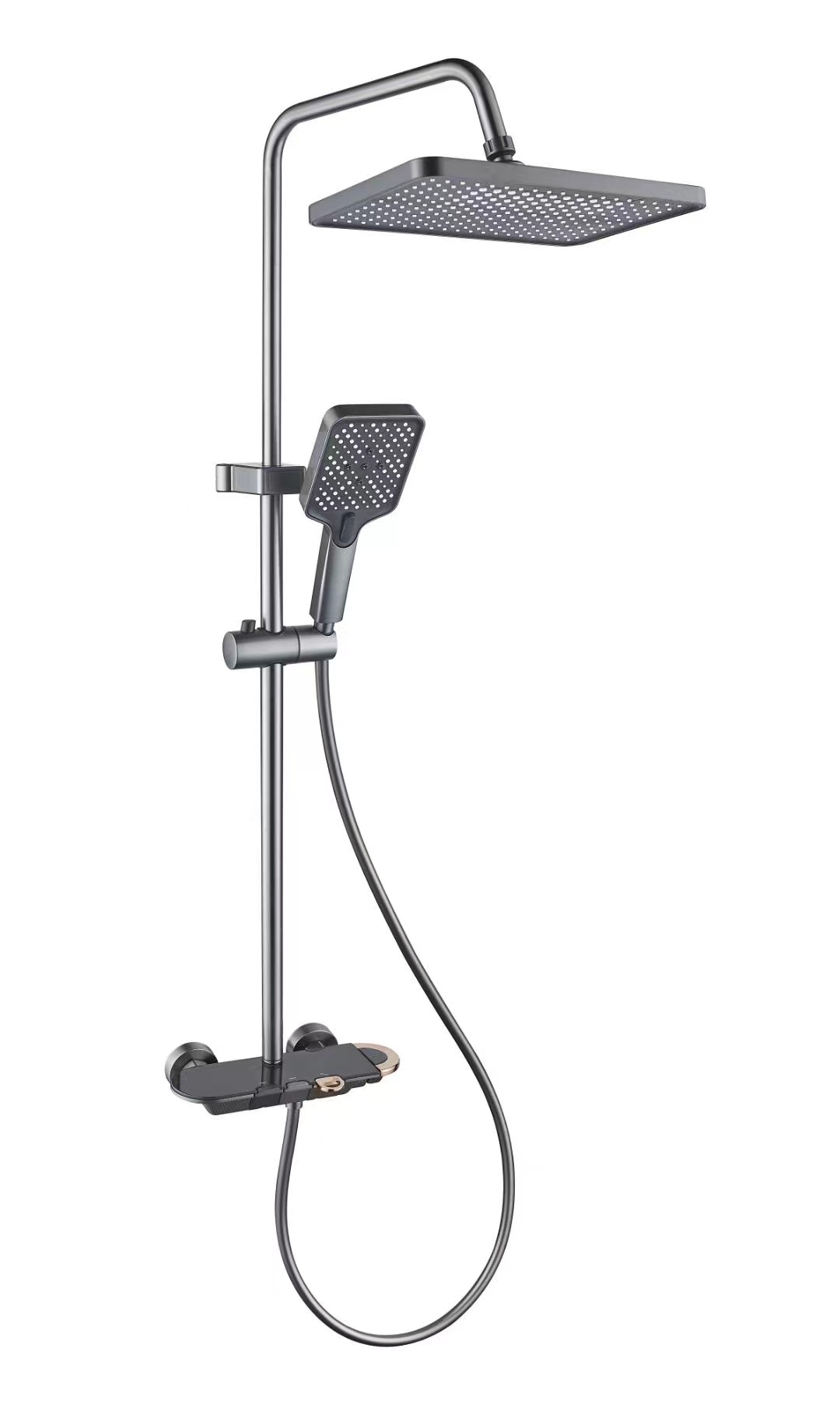 Holy piano key three-position bathroom shower head set, shower and bathing wonder, hotel shower head