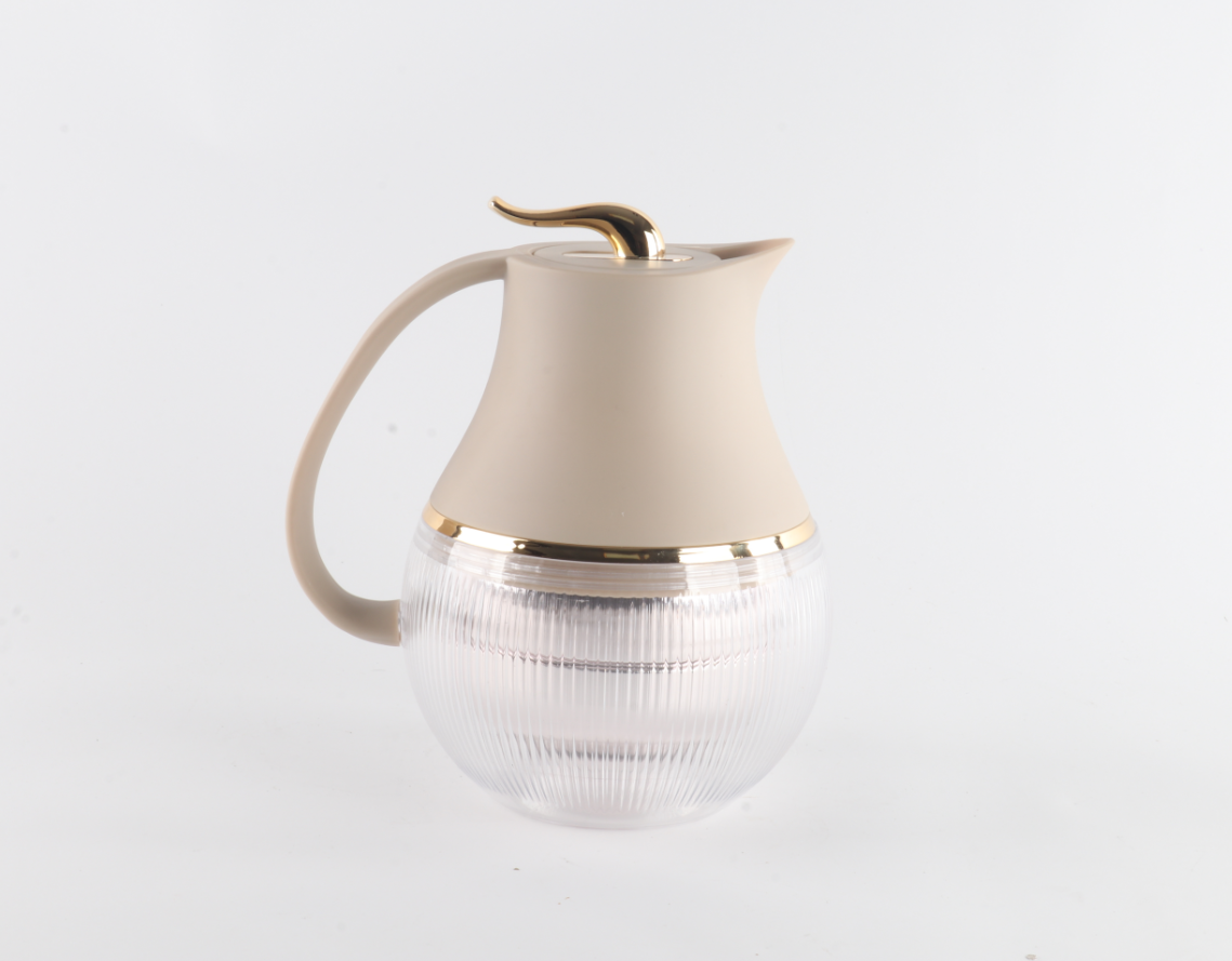 EJSHE 欧式咖啡壶出口热销茶壶中东款保温壶家用办公暖水壶透明身