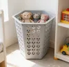 Wholesale grey plastic storage baskets, household storage baskets, storage frames, storage baskets, storage boxes, organizing baskets, multi-purpose storage baskets, laundry baskets details Picture