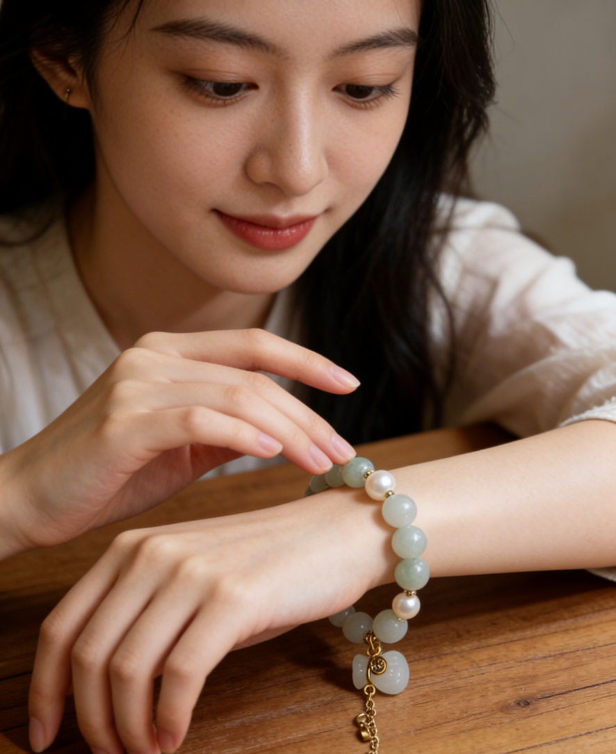 天山翠福袋手链手串手绳红绳沙金手饰时尚简约百搭情侣学生款女男气质潮流详情图2