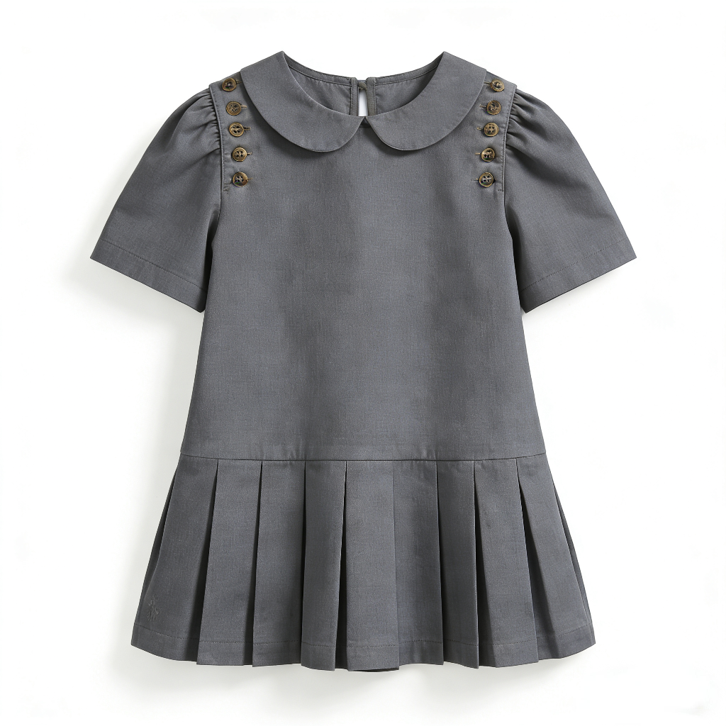 女童polo连衣裙夏季2026新款裙子女童百褶裙学院风jk舞台演出服支持定制加工跨境电商爆款亚马逊稀音儿童运动服校服详情图13