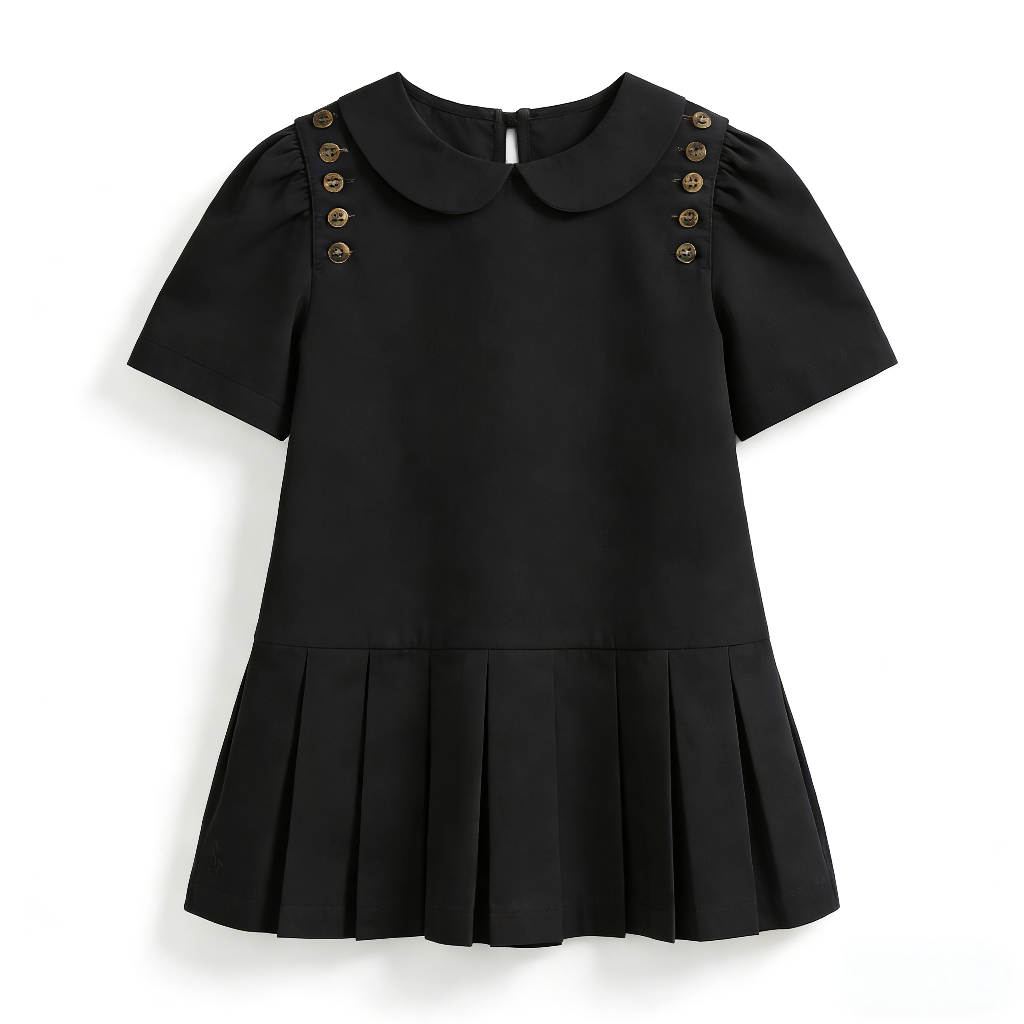 女童polo连衣裙夏季2026新款裙子女童百褶裙学院风jk舞台演出服支持定制加工跨境电商爆款亚马逊稀音儿童运动服校服详情图12