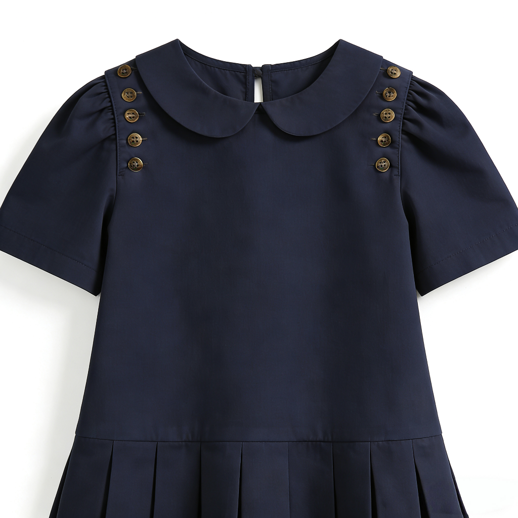 女童polo连衣裙夏季2026新款裙子女童百褶裙学院风jk舞台演出服支持定制加工跨境电商爆款亚马逊稀音儿童运动服校服详情图14