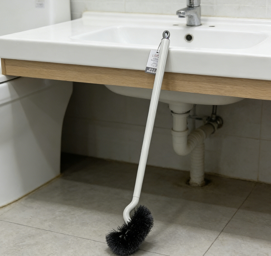 Toilet brush, new household toilet brush, wall-mounted, cleaning bathroom tiles, hard-to-reach corners, long-handled toilet brush, toilet brush, big butt