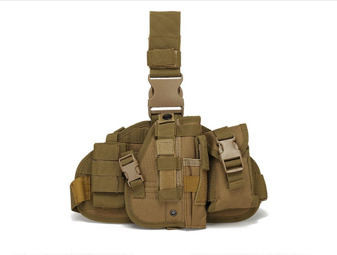 Outdoor sports tactical belt bag, leg-binding bag, molle accessory hanging bag, training combination gun case bag, tactical bag