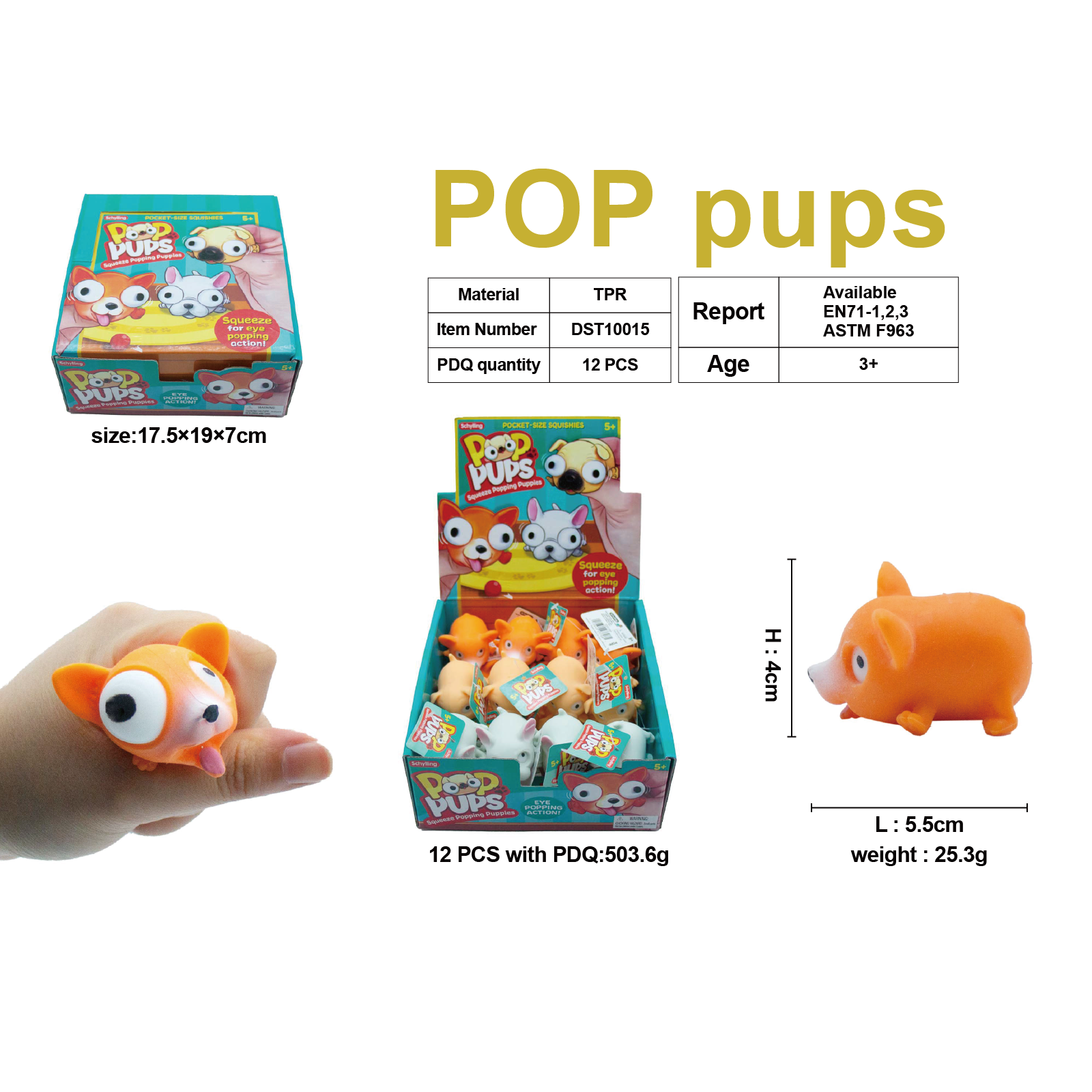 POP Pups趣味玩具宠物模型儿童益智互动玩具适合6岁以上宝宝娱乐收藏