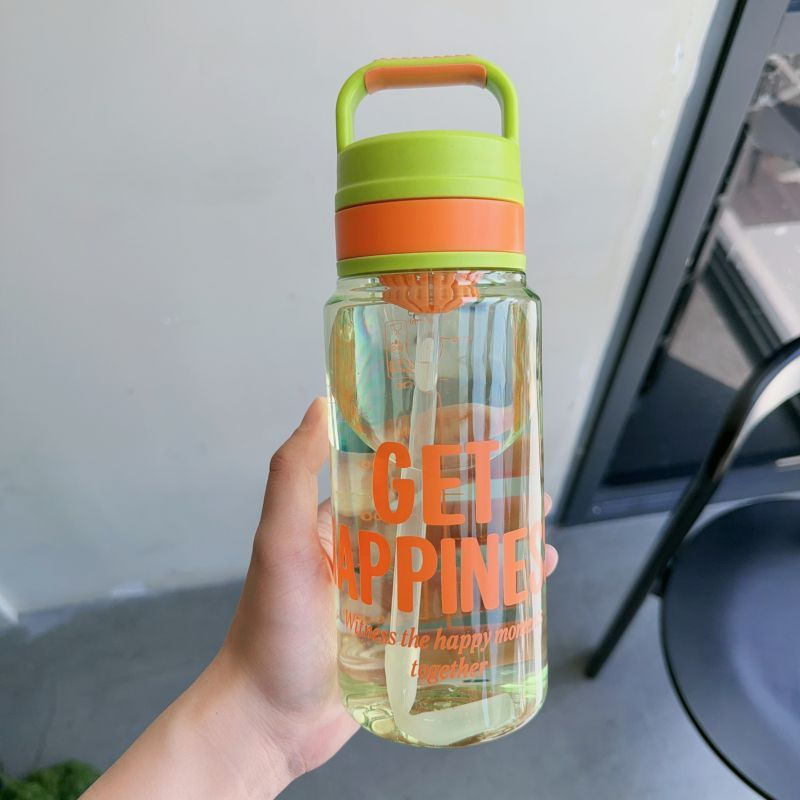 ins潮流撞色色时尚水壶带吸管大容量户外塑料杯运动学生随手杯子其他780ML/950ML TY-0111-493详情14