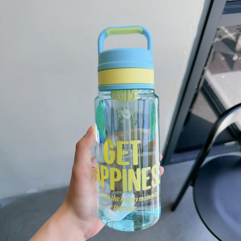 ins潮流撞色色时尚水壶带吸管大容量户外塑料杯运动学生随手杯子其他780ML/950ML TY-0111-493详情13