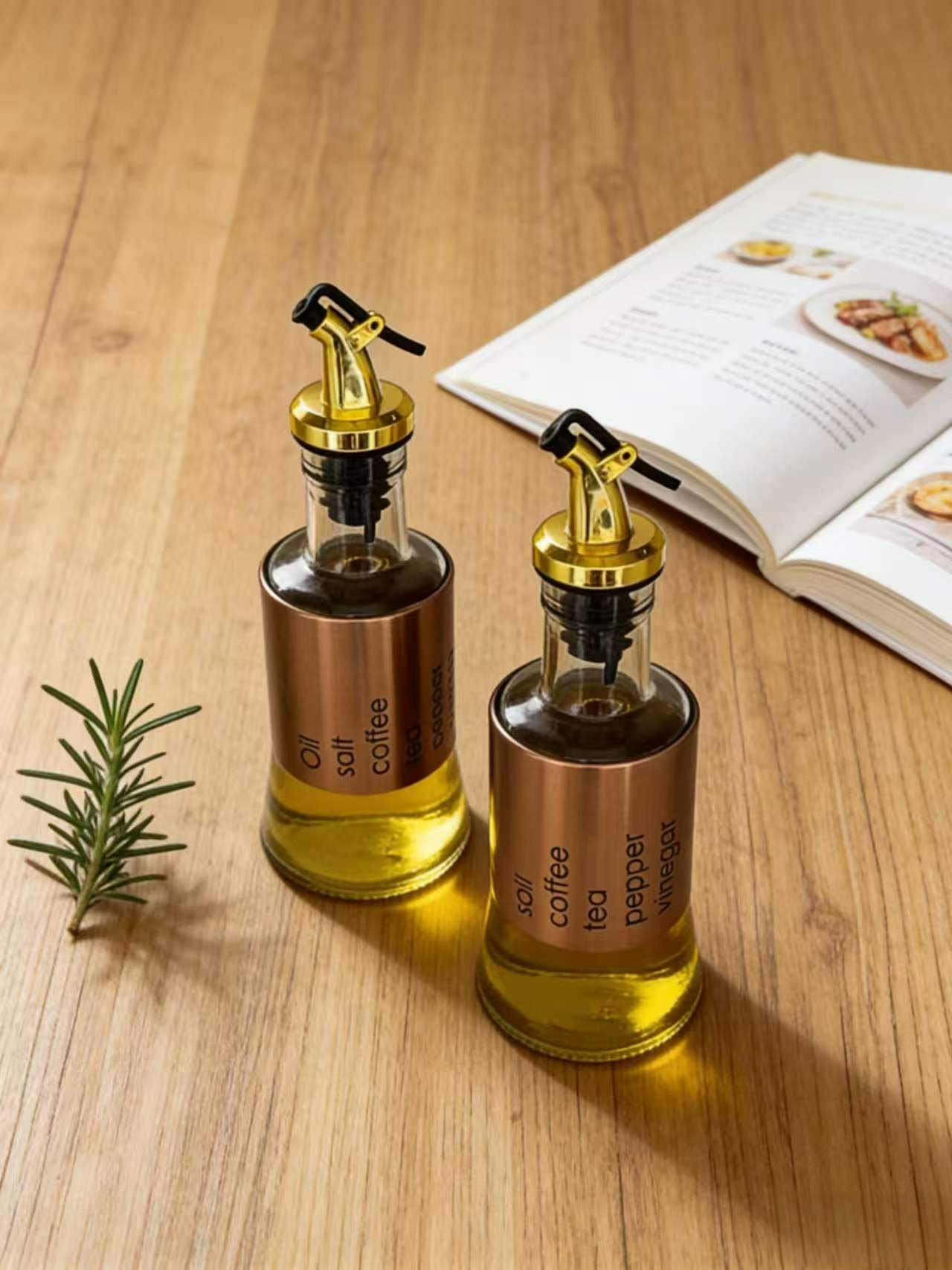 厨房油瓶调味瓶罐硅胶嘴倒油瓶家用调料容器简约实用