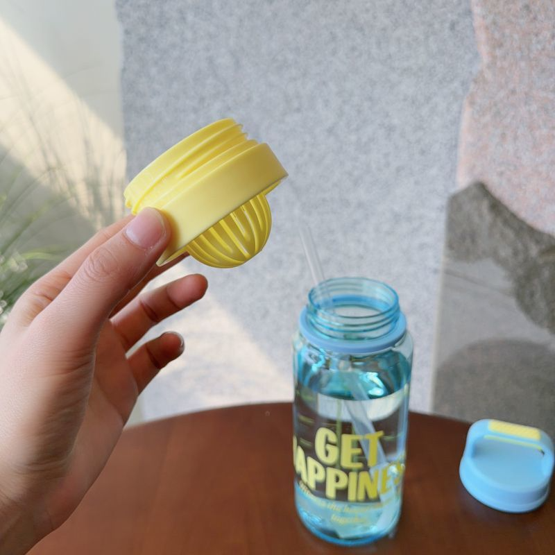 ins潮流撞色色时尚水壶带吸管大容量户外塑料杯运动学生随手杯子其他780ML/950ML TY-0111-493详情3