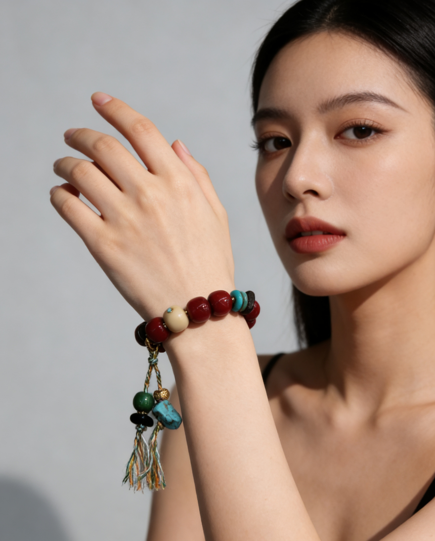 南红玛瑙手链手串手绳红绳饰品时尚手饰女款简约百搭潮流礼物