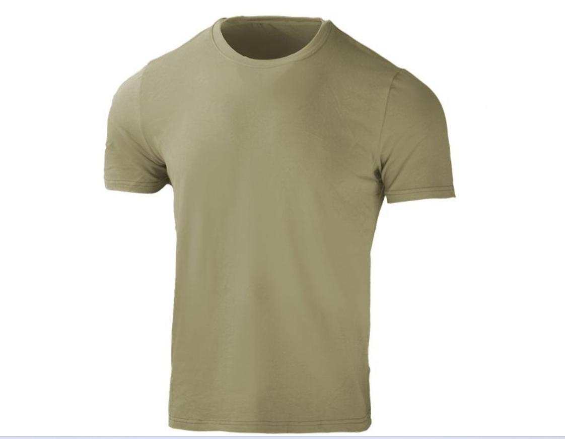 Summer outdoor sports waterproof round-neck short-sleeved outdoor camouflage T-shirt shirt, elastic and breathable half-sleeved tactical sportswear Item Picture