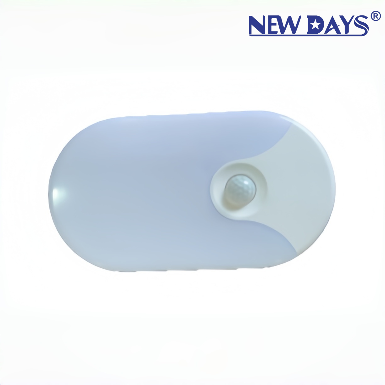NEWDAYS brand cross-border new LED elliptical moisture-proof wall lamps, human body sensor waterproof high-brightness ceiling lamps, indoor and outdoor corridor wall lamps, energy-saving lighting wall-mounted lamps, floodlights for outdoor use