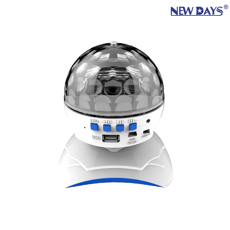 NEWDAYS marca cruce de fronteras nuevo LED pequeño planeta recargable música magic ball light home flash light atmosphere light cambio de color stage light party laser crystal magic ball light atmosphere light Item Picture