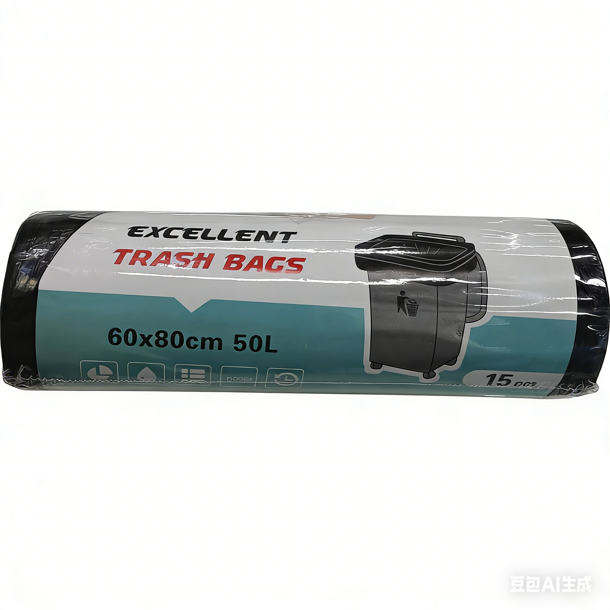 物业垃圾袋60*80CM垃圾袋子加厚超大垃圾袋塑料袋中号15PCS