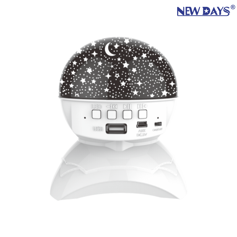NEWDAYS marca crossover nuevo LED pequeño planeta recargable música luz de estrellas hogar flash luz de atmósfera cambio de color luz de escenario fiesta láser cristal bola mágica luz de estrellas Item Picture