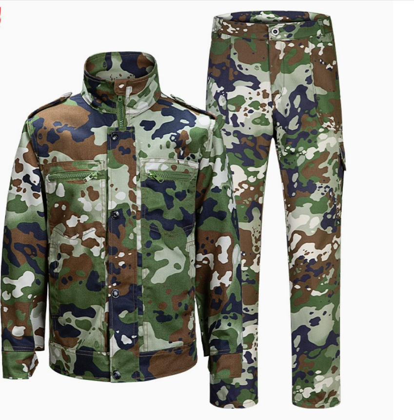 Men's and women's camouflage uniform sets, summer breathable, wear-resistant and scratch-resistant work clothes, student outdoor expansion training and military training uniforms wholesale