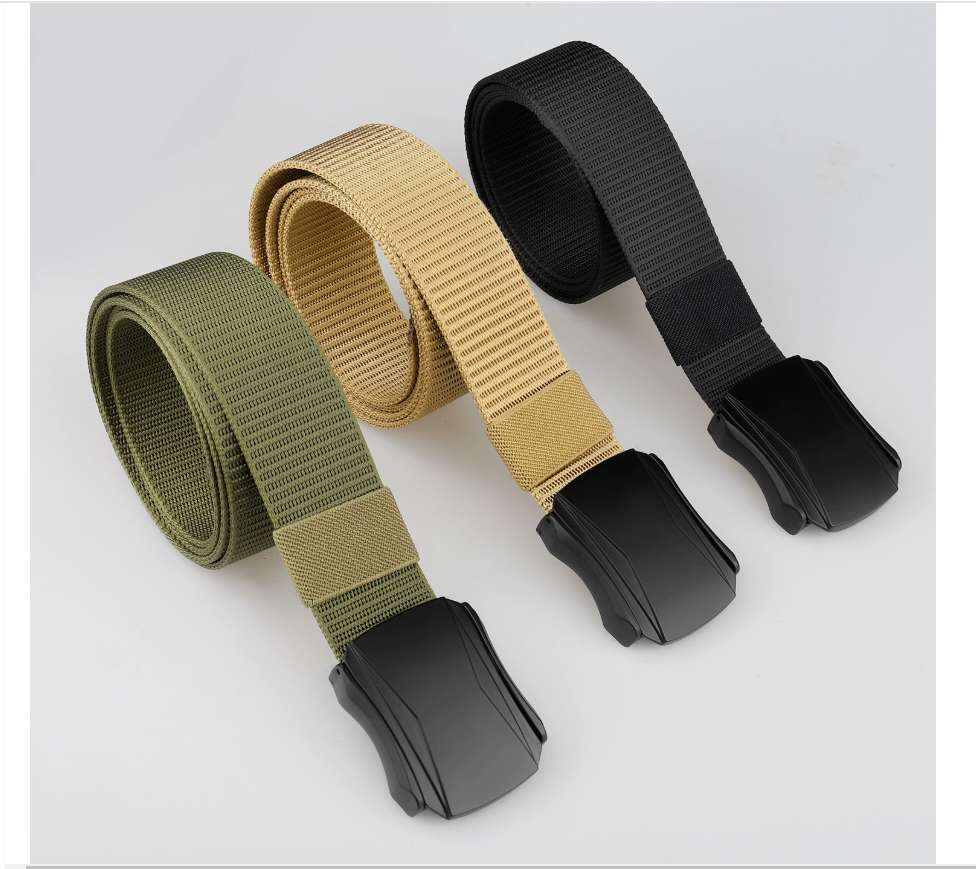 Men's outdoor casual versatile belt, zinc alloy PP thickened imitation nylon belt, Amazon bestseller tactical belt wholesale details Picture