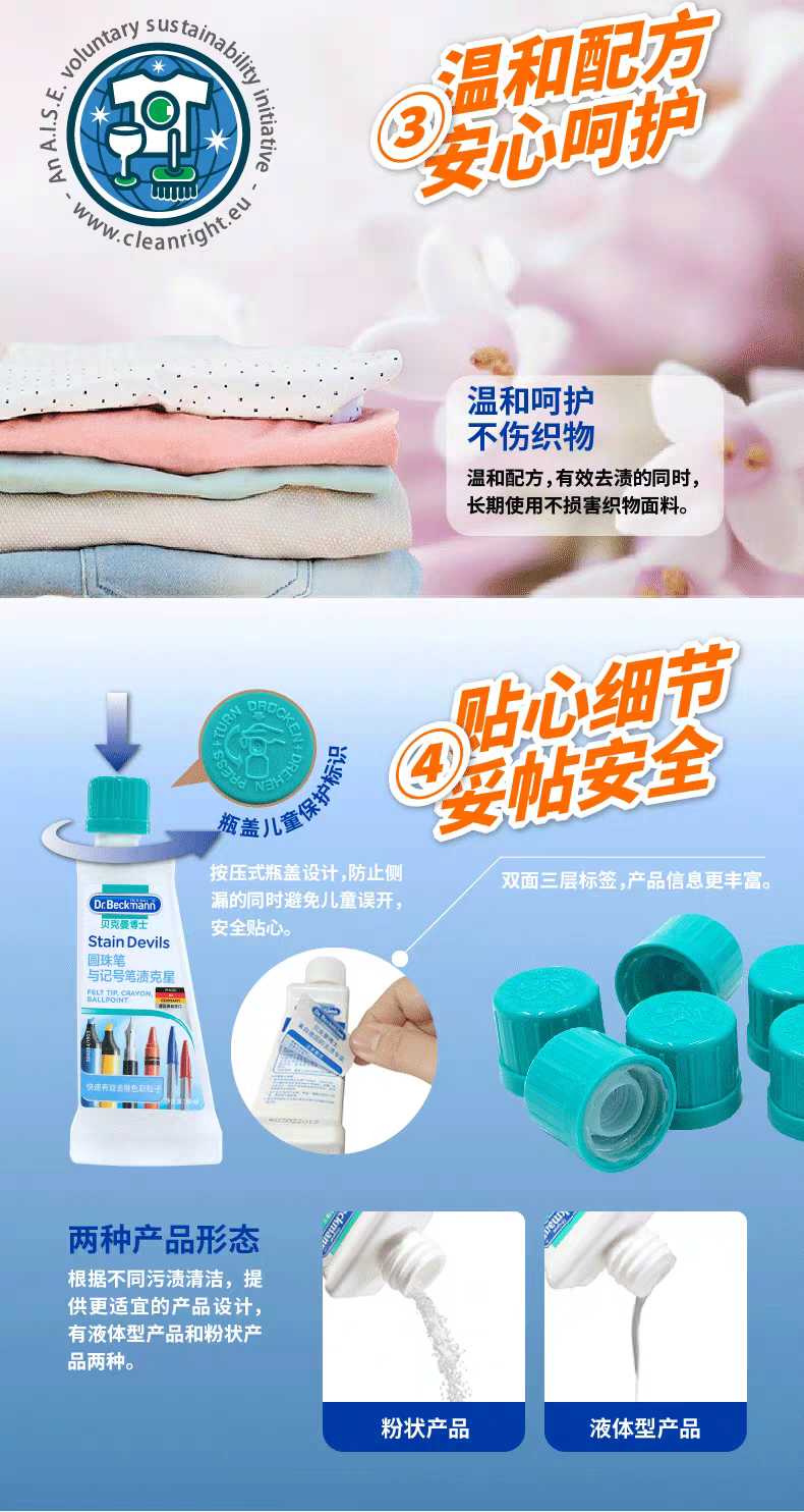 German imported Dr. Beckman laundry Stain Remover Ballpoint Pen and signature Pen Stain Remover, 50ml detail image 7