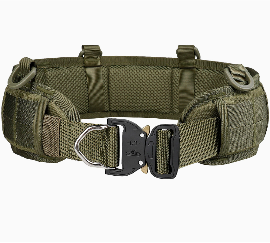 Wholesale of thickened zinc alloy cobra tactical waist belt with imitation nylon webbing Item Picture