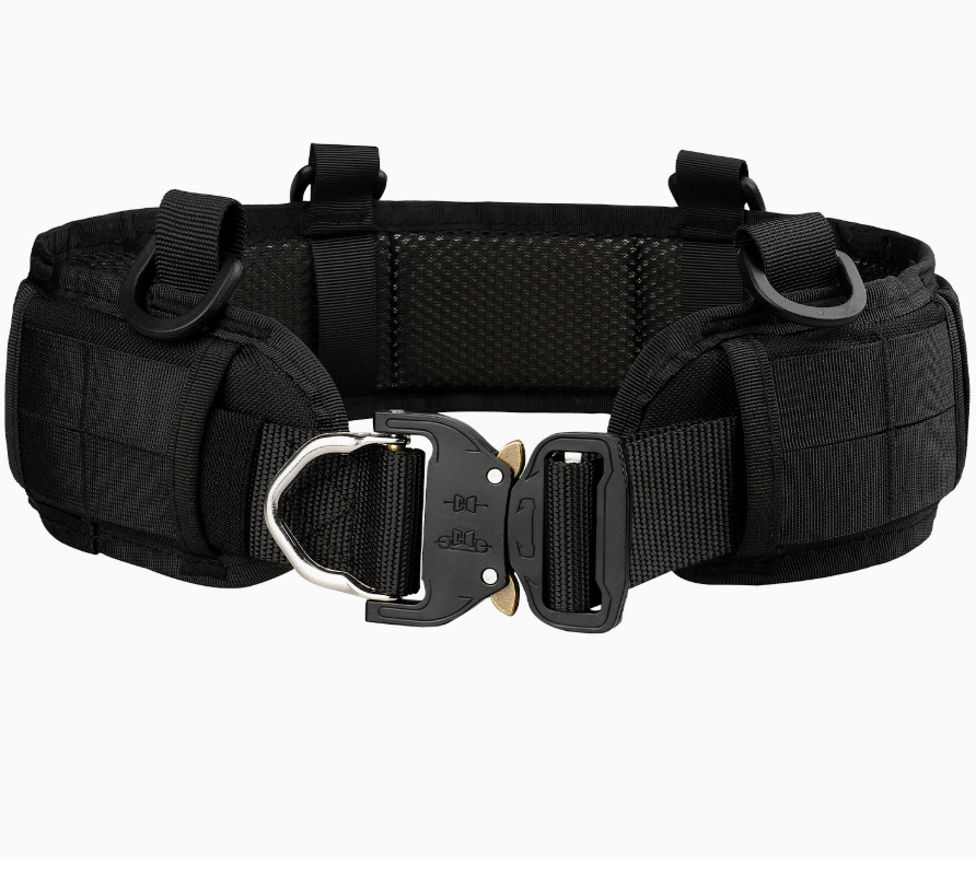 Wholesale of thickened zinc alloy cobra tactical waist belt with imitation nylon webbing Specification image