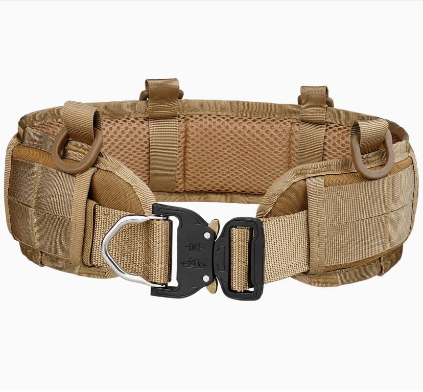 Wholesale of thickened zinc alloy cobra tactical waist belt with imitation nylon webbing details Picture