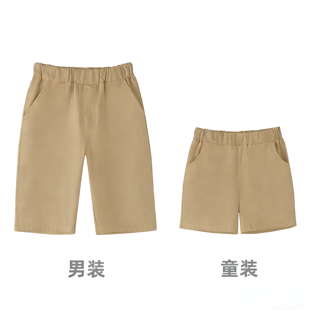 2026新款亲子装西装裤跨境电商爆款夏季休闲运动薄款短裤支持POD定制加工亚马逊稀音供货批发源头工厂父亲节裤子详情图8