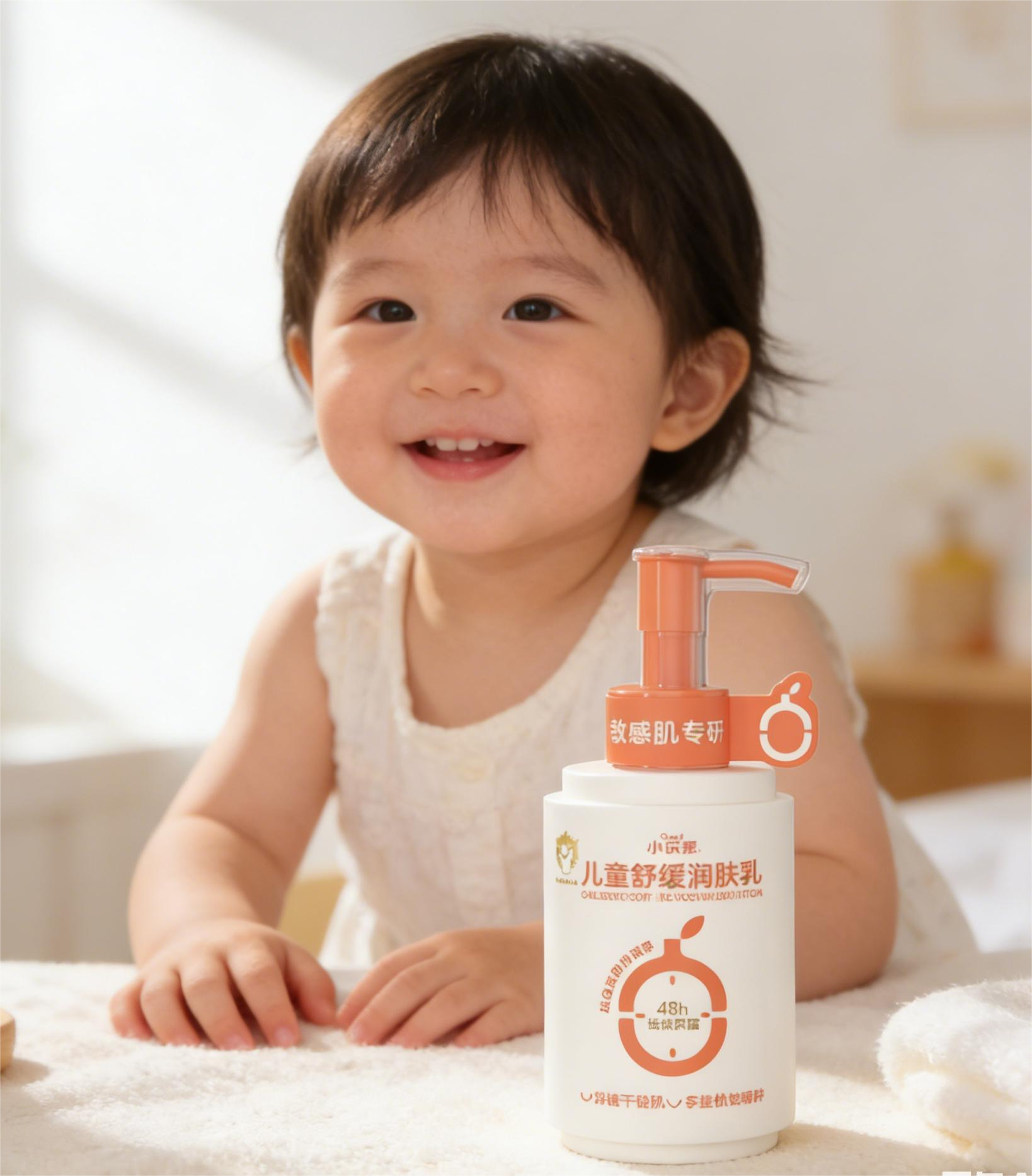 儿童舒缓润肤乳儿童舒缓润肤乳 保湿修护温和无刺激婴幼儿护肤霜