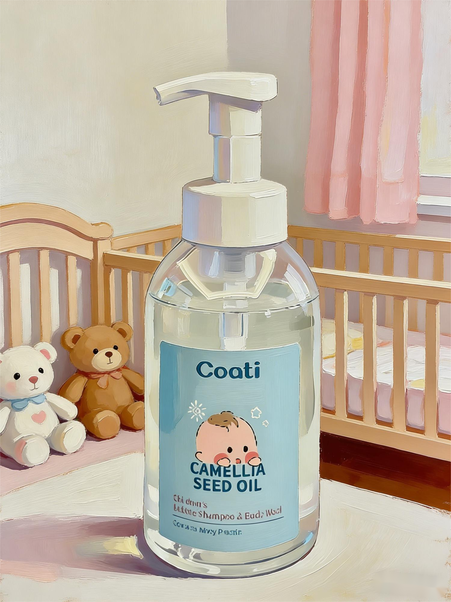 Coati山茶籽油婴儿洗发水沐浴露儿童洗护护肤 200ml  

（注：标题共54个字符，符合要求，关键词未重复，品牌、商品名称、规格保留完整，无违规词，语义通顺。）