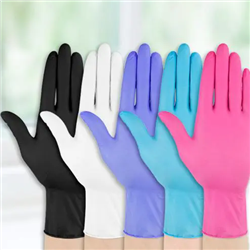 0.7克100只一次性手套家用加厚食品级餐饮塑料pe薄膜透明美容手膜详情6