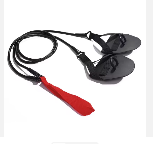 Portable, multi-functional, portable and safe swimming resistance rope, posture and strength training, arm strength paddling, hand flippers, elastic resistance Specification drawing