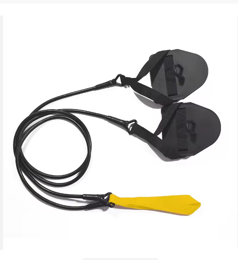 Portable, multi-functional, portable and safe swimming resistance rope, posture and strength training, arm strength paddling, hand flippers, elastic resistance details Picture