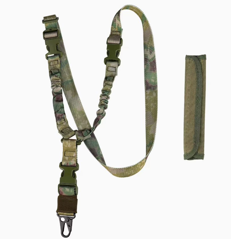 美式户外单点战术背带加肩垫斜跨式战术绳水枪玩具尼龙运动背带
