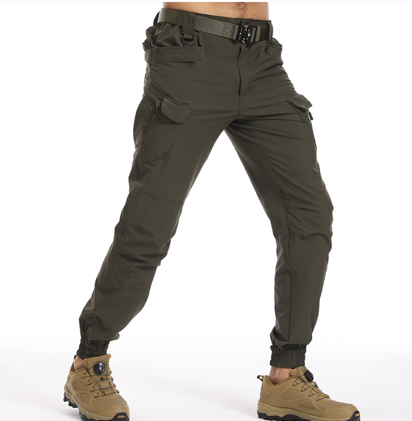 New men's X7 quick-drying stretch pants Outdoor sports loose ice silk long pants Breathable tactical quick-drying pants details Picture