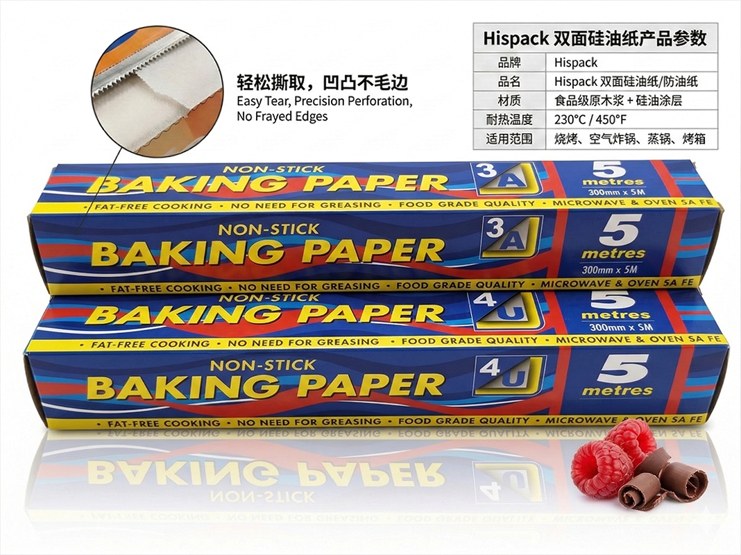 来米国际bakingpaper硅油纸防油防粘一纸多用蓝色空气炸锅
