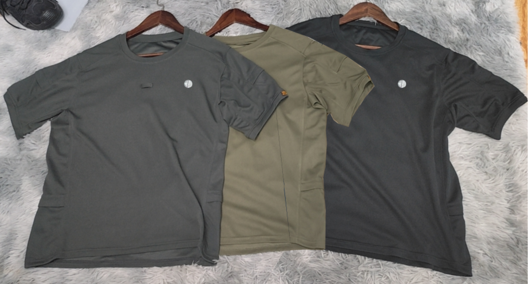 Outdoor sports training clothing, summer quick-drying round-neck sports T-shirt, short-sleeved men's tactical training and combat T-shirt Item Picture